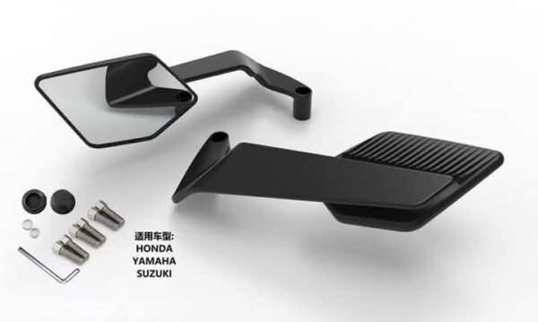 Universal Stylish Stealth Wings Mirror for Motorcycles - Image 2