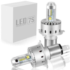 LED 7S Headlight Motorcycle and Car H4 Socket 80W 8000 Lumen 12V