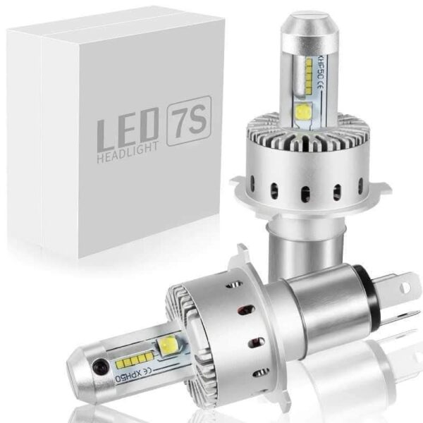 LED 7S Headlight Motorcycle and Car H4 Socket 80W 8000 Lumen 12V