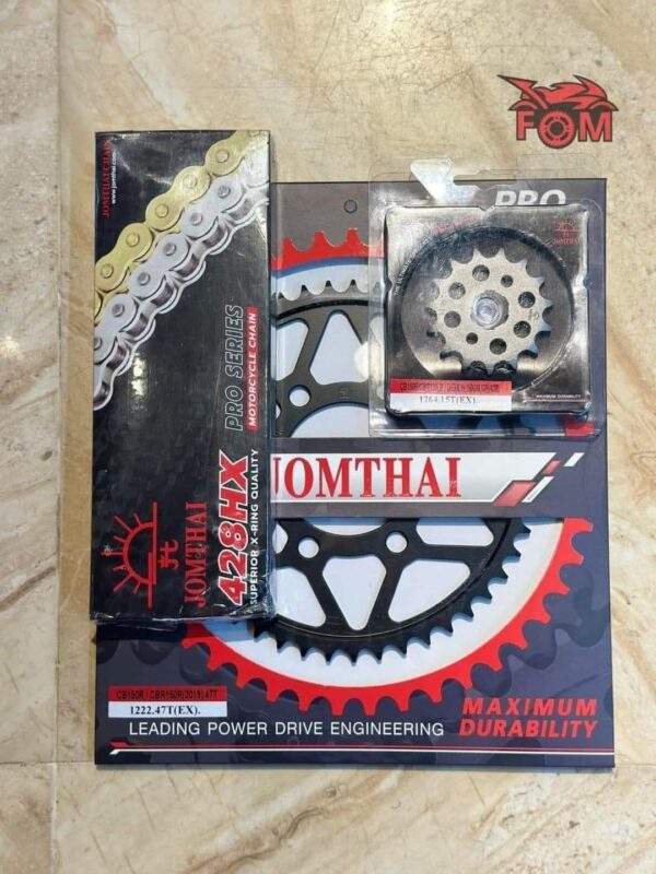JOMTHAI CHAIN SPROCKET SET FOR R15 V3/V4,R15M,MT15,GSXR,CBR ABS,CBR NON ABS,RTR 4V,GPX DEMON