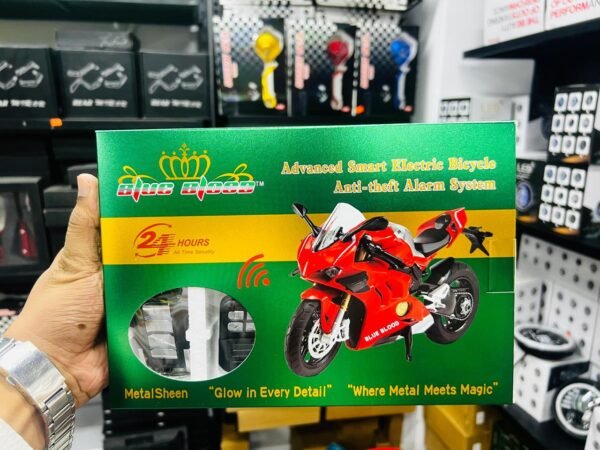 Blue Blood Motorcycle Remote Security Lock Anti Theft Alarm System