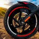 Motorcycle Half Black Rim Cover