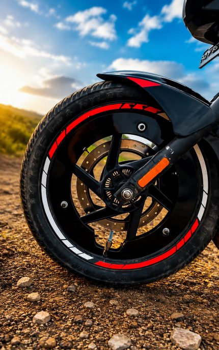 Motorcycle Half Black Rim Cover