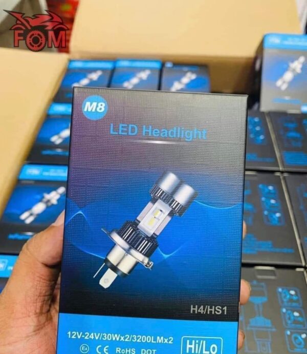 M8 White/yellow Colour headlight Bulb For Motorcycle
