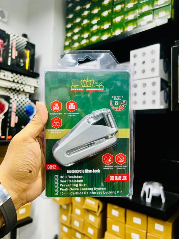 Anti Acidproof disk lock for motorcycle 10MM