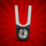 Anti Acidproof disk lock for motorcycle 10MM