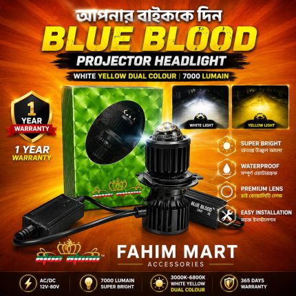 Blue Blood Protea LED Projector Headlight – 7000 Lumens