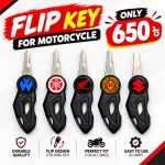Premium Motorcycle Folding Flip Key